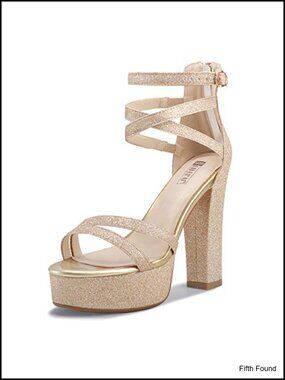 Platform Chunky High Heel Ankle Strap Sandals 5 Inch Block Heel